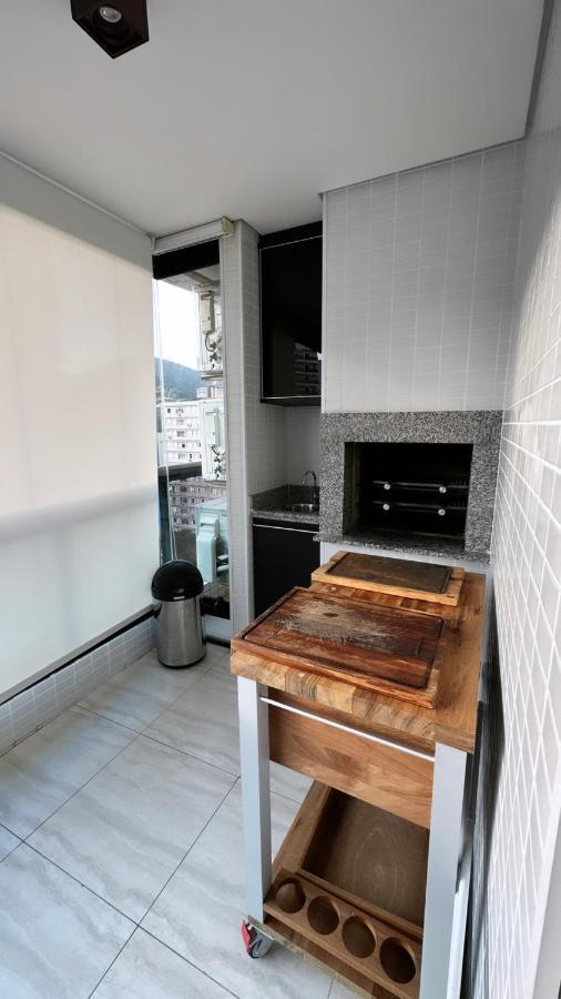 Flat Capitania Varam Guaruja Com Varanda Gourmet Exterior foto